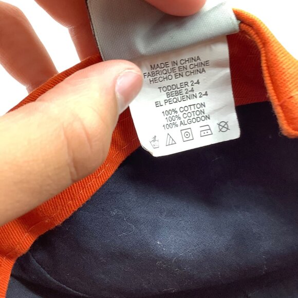 Bass Pro Shops Orange My First Fishing Hat Toddler Size 2-4 Baseball Cap Cotton - Picture 5 of 8